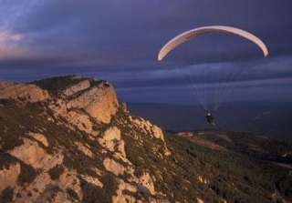 Parapente en naturaleza